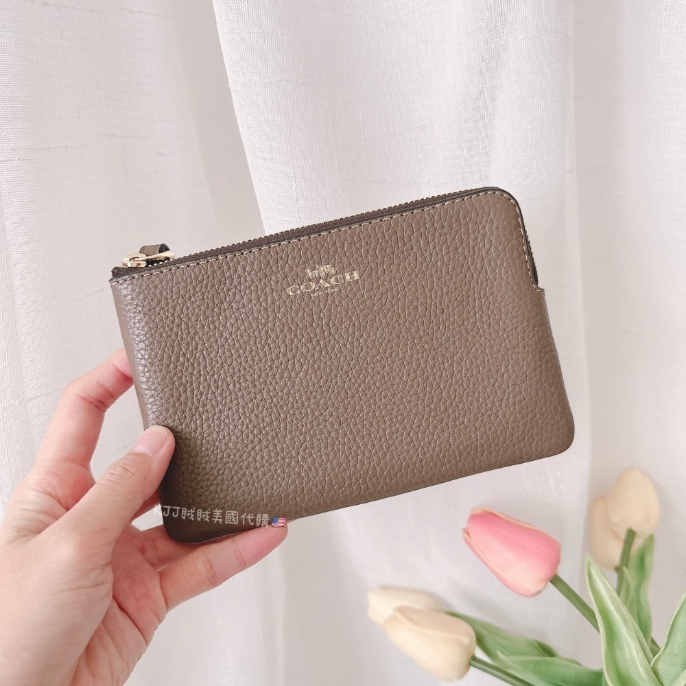 【Coach】單層 防刮/荔枝皮 萬用百搭 小手拿 錢包 包包-規格圖9