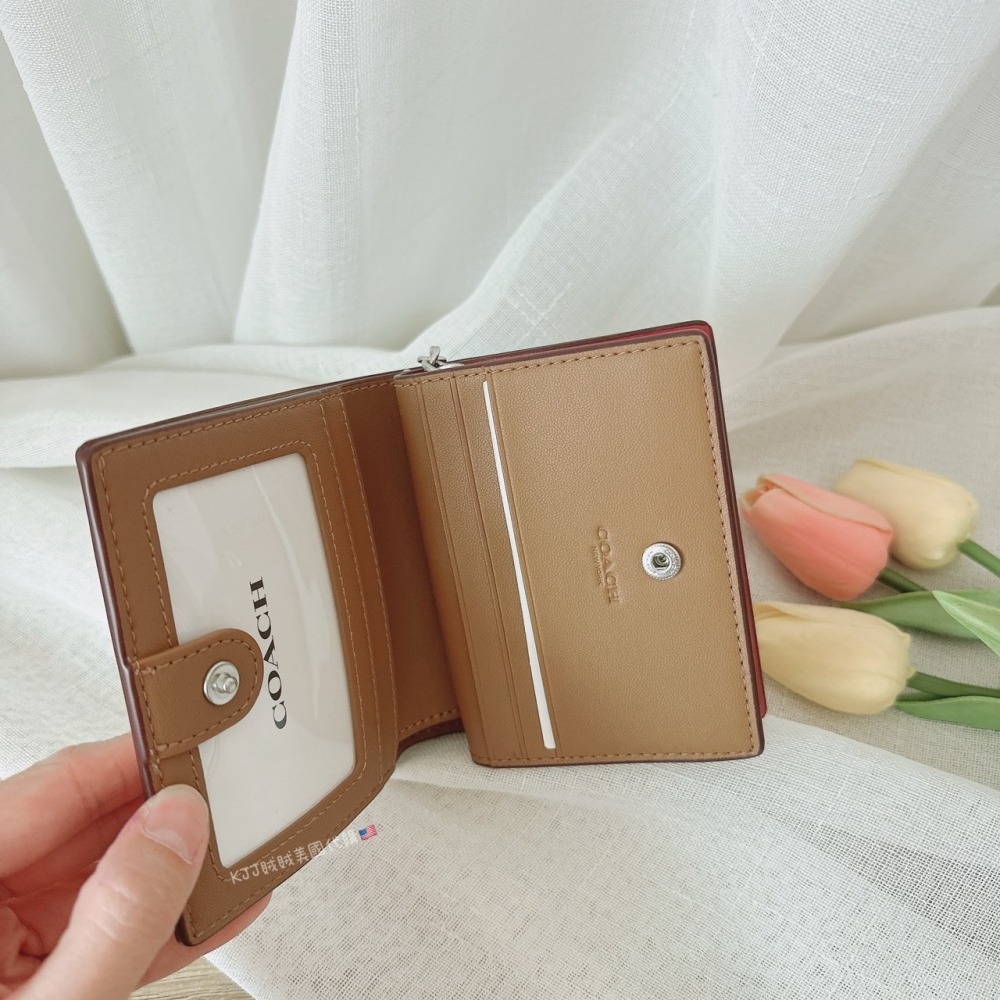 【Coach】各式經典 防刮 老花 零錢 短夾 皮夾 包包 對開-細節圖3