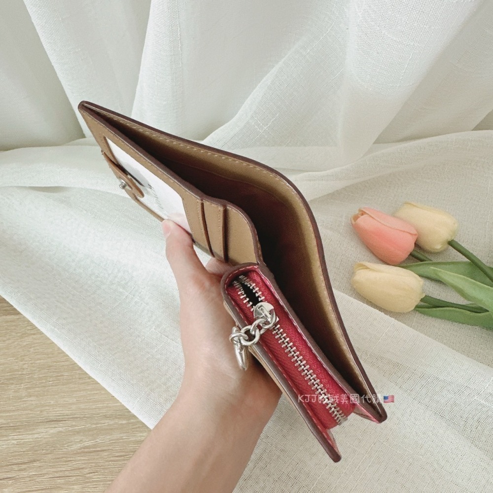 【Coach】各式經典 防刮 老花 零錢 短夾 皮夾 包包 對開-細節圖2