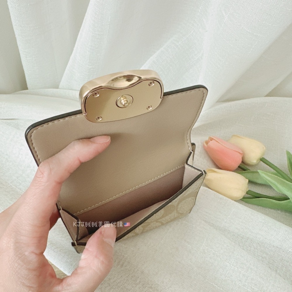 【Coach】各式經典 防刮 老花 零錢 短夾 皮夾 包包 對開-細節圖7