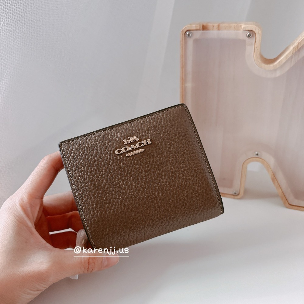 【Coach】各式經典 防刮 老花 零錢 短夾 皮夾 包包 對開-規格圖11