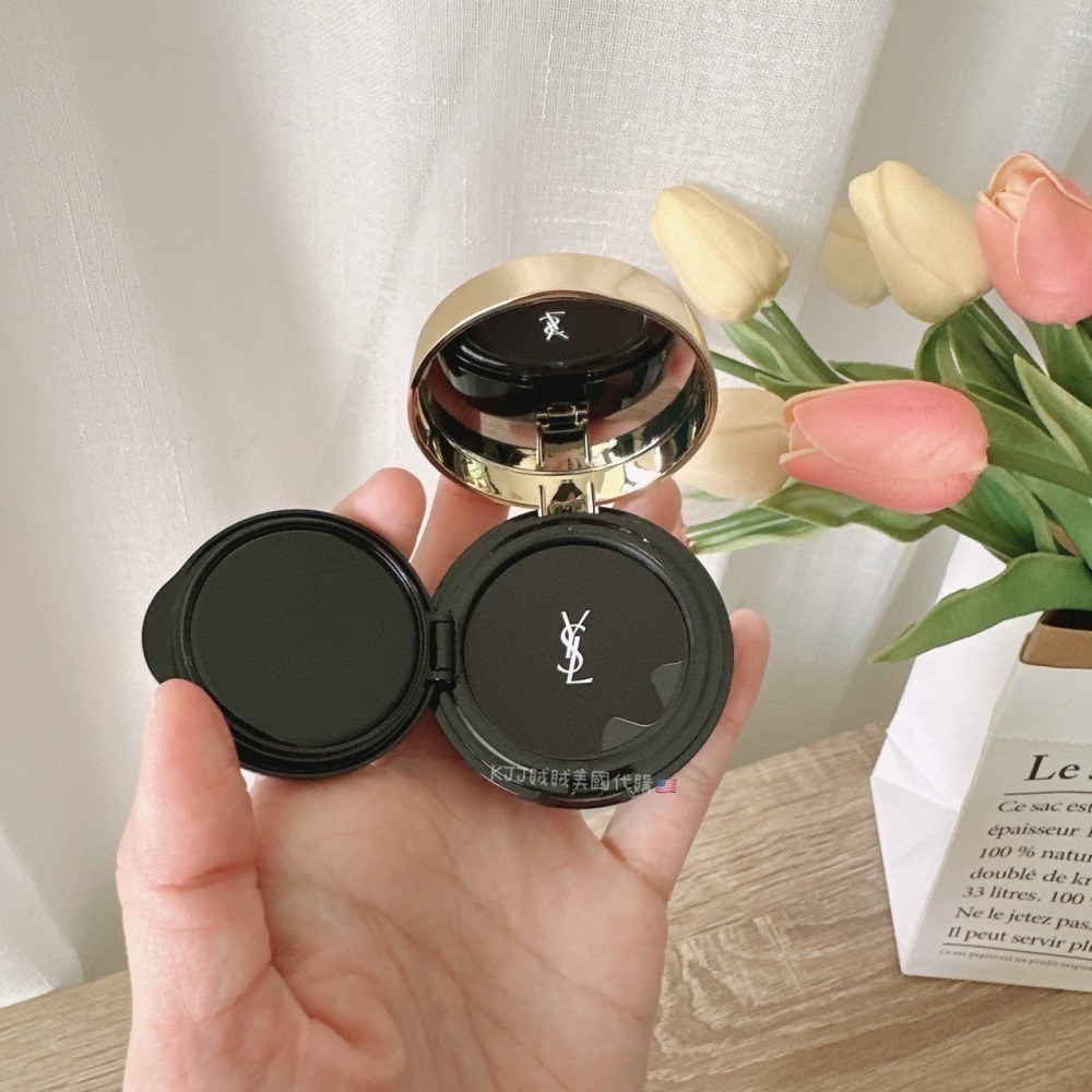 【YSL】 恆久 完美 霧光 氣墊粉餅 皮革版 迷你氣墊 5G #B20-細節圖2