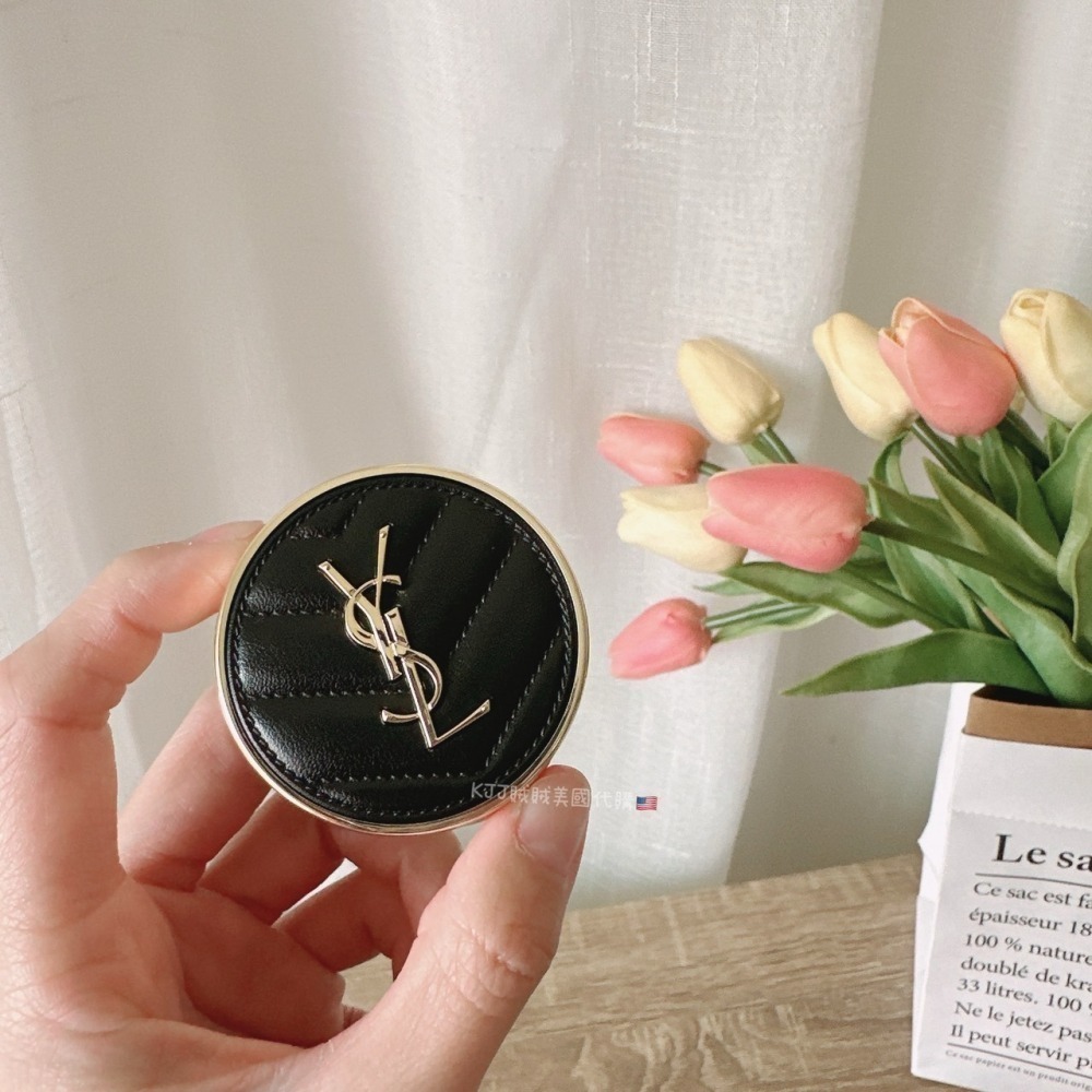 【YSL】 恆久 完美 霧光 氣墊粉餅 皮革版 迷你氣墊 5G #B20-細節圖4