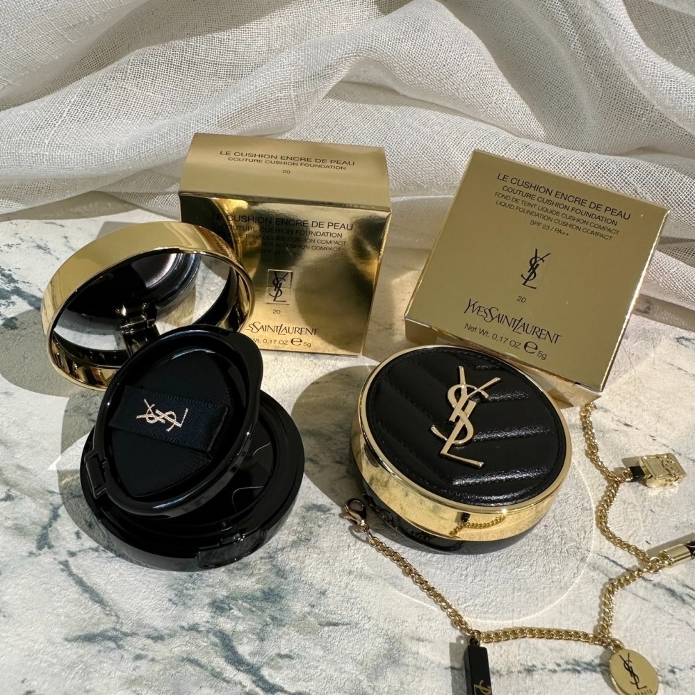 【YSL】 恆久 完美 霧光 氣墊粉餅 皮革版 迷你氣墊 5G #B20-細節圖10