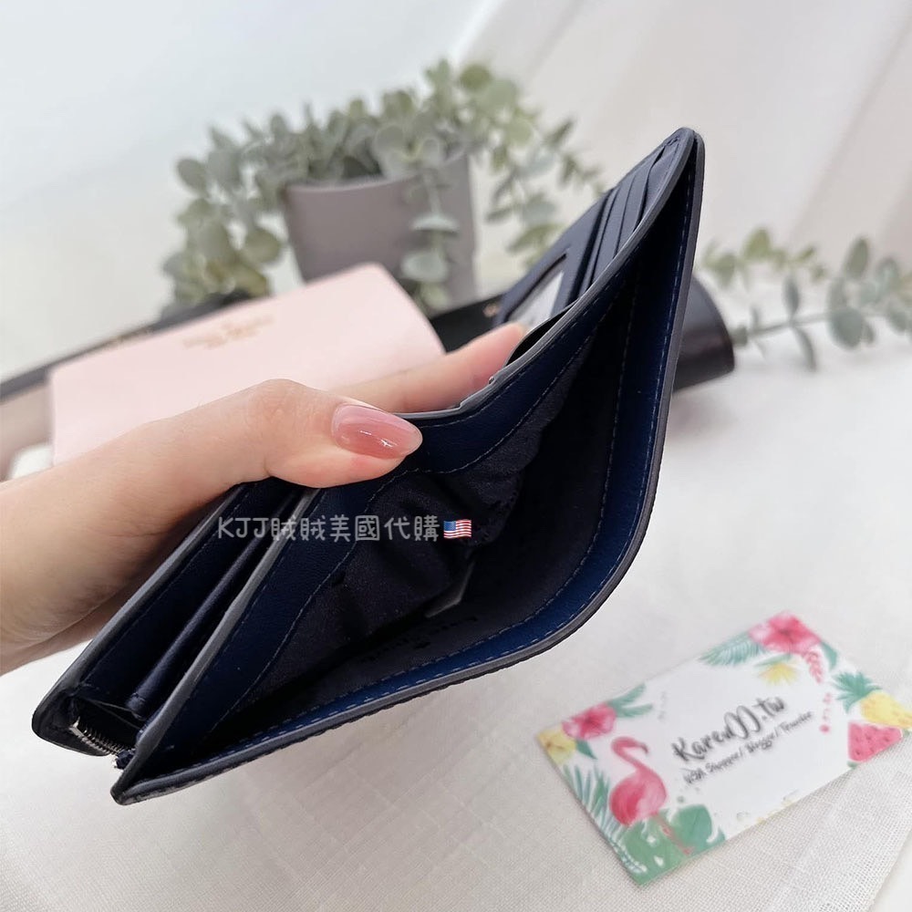 【Kate spade】KS 防刮 素色 中夾 皮夾 包包-細節圖4