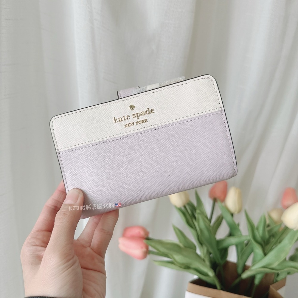 【Kate spade】KS 防刮 素色 中夾 皮夾 包包-規格圖8
