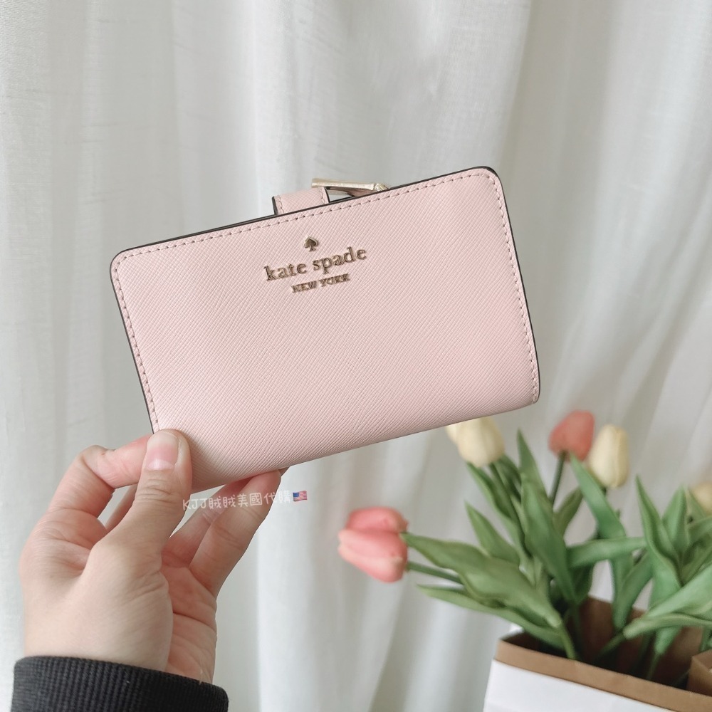 【Kate spade】KS 防刮 素色 中夾 皮夾 包包-規格圖8