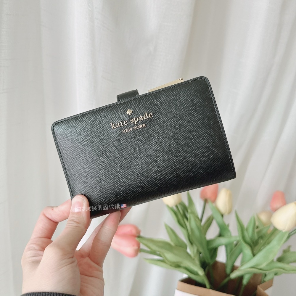 【Kate spade】KS 防刮 素色 中夾 皮夾 包包-規格圖8