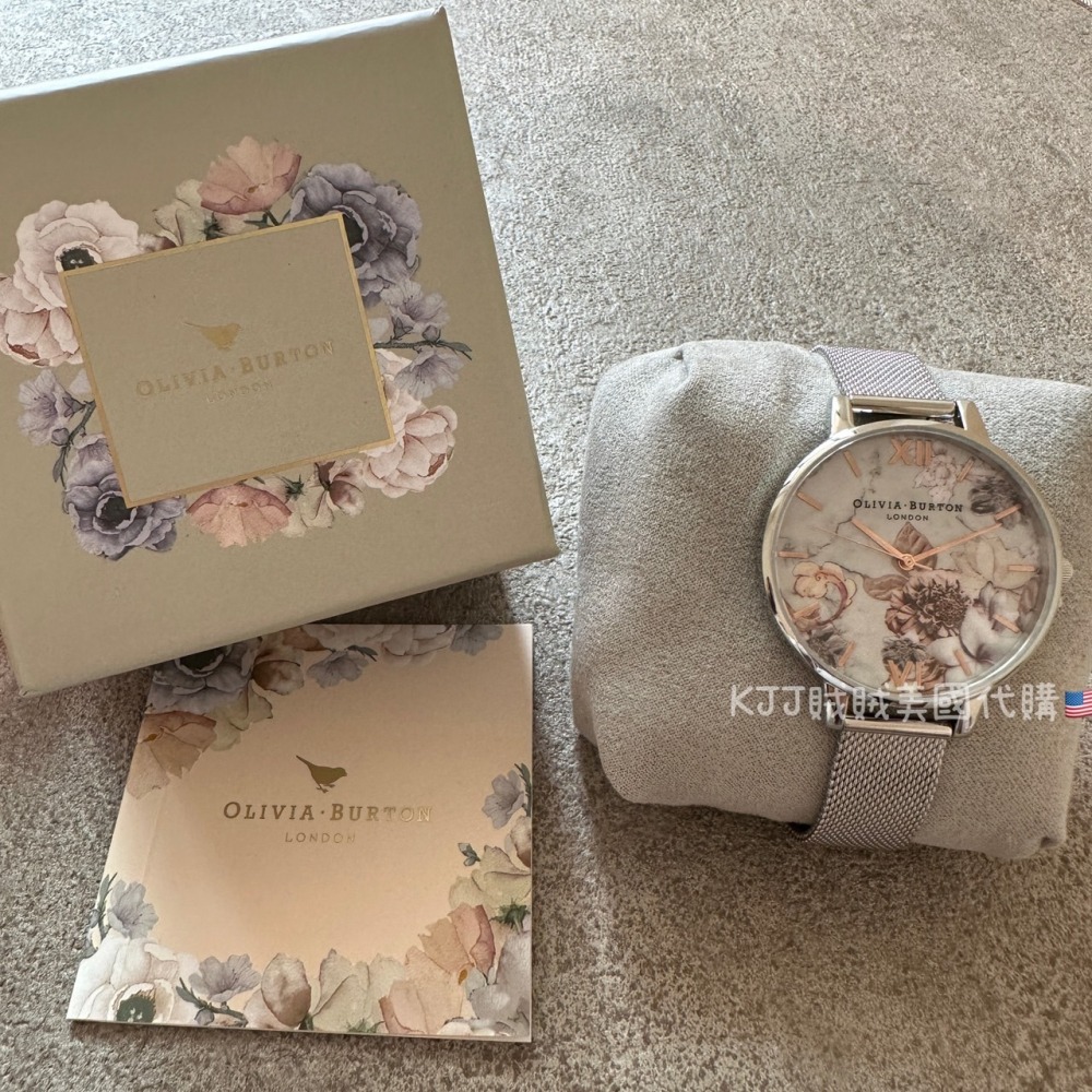【Olivia Burton】 花卉 高雅 手錶 配飾-細節圖2