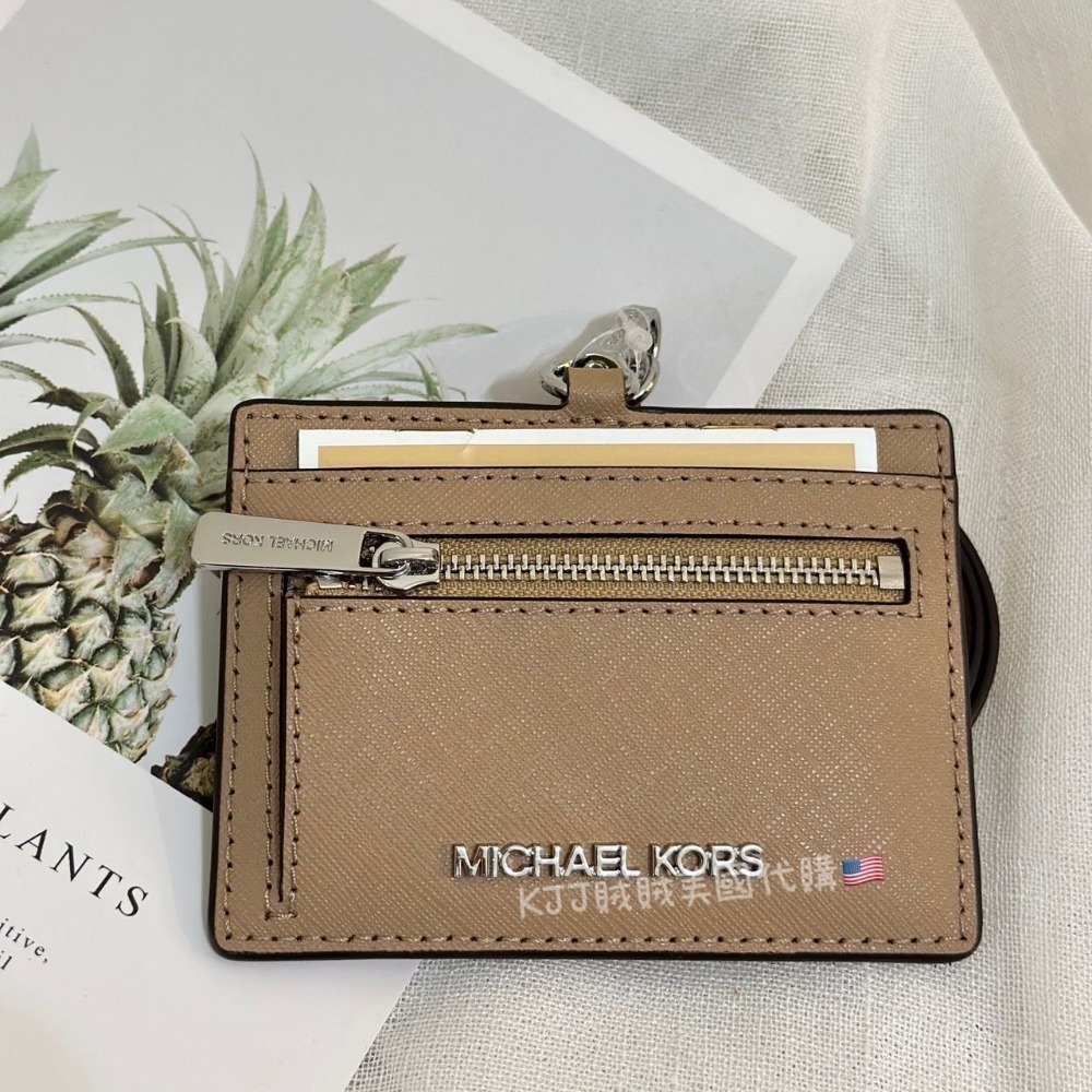 【MICHAEL KORS】MK 橫式 防刮皮 證件套 悠遊卡套 工作證 卡套 黑銀色 / 黑金色/奶茶-規格圖11