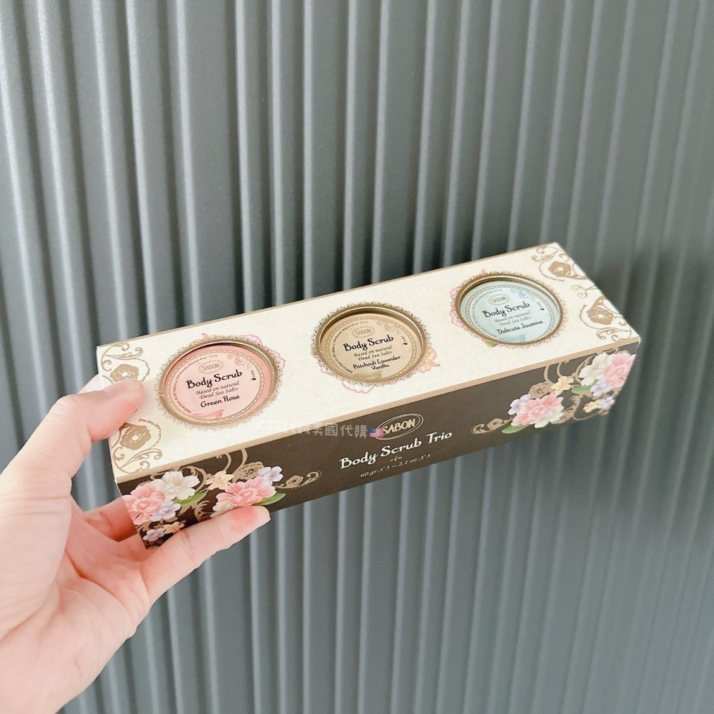 【SABON】迷你 身體 磨砂膏 禮盒-細節圖2