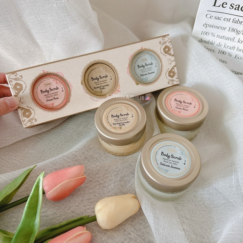 【SABON】迷你 身體 磨砂膏 禮盒-細節圖6