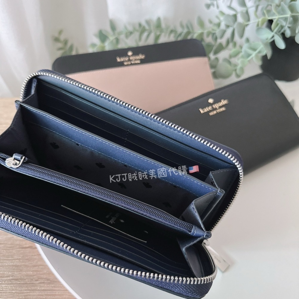 【Kate spade】KS 防刮 拉鍊 長夾 皮夾 包包-細節圖3