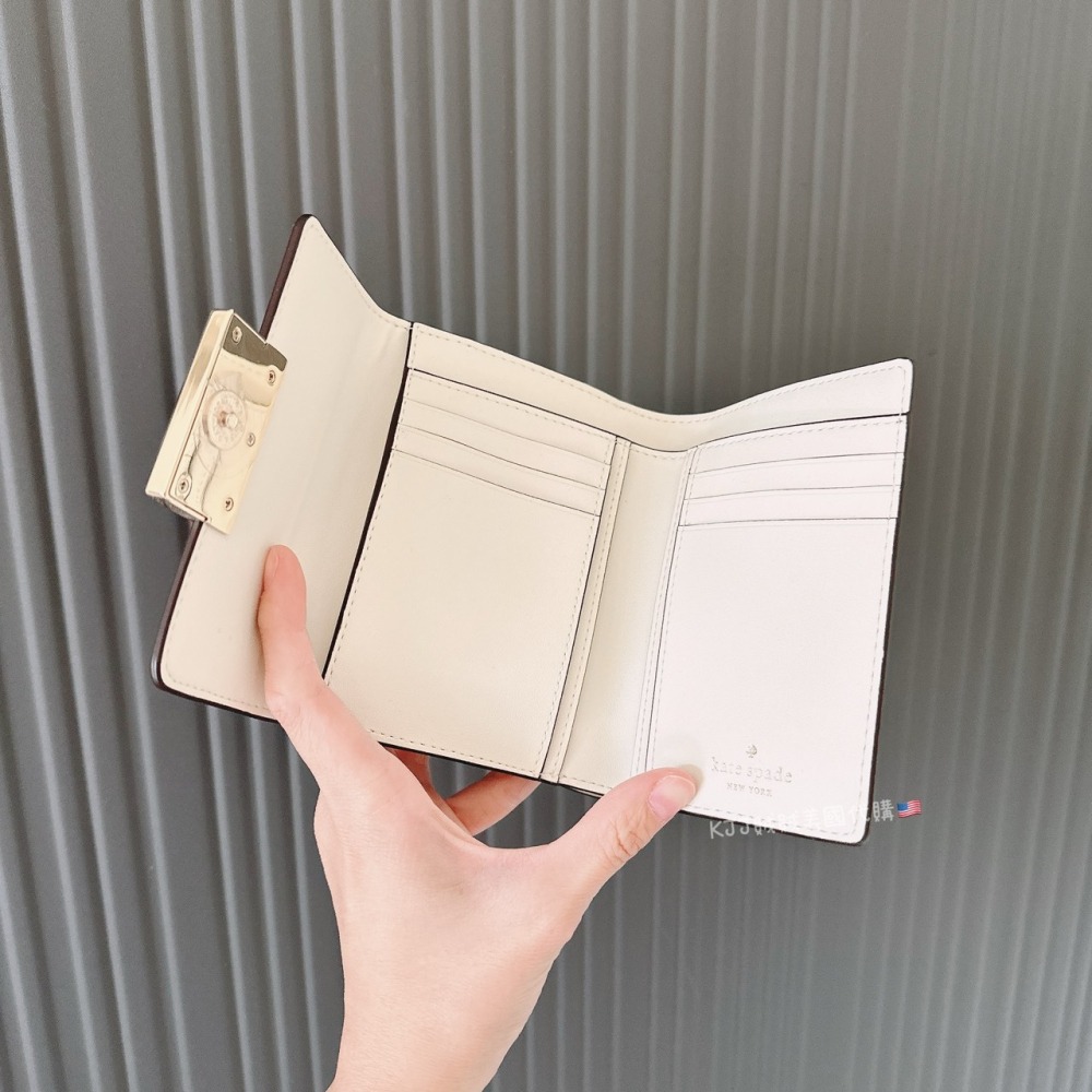 【Kate spade】KS 鐵牌 中夾 皮夾 包包-細節圖2