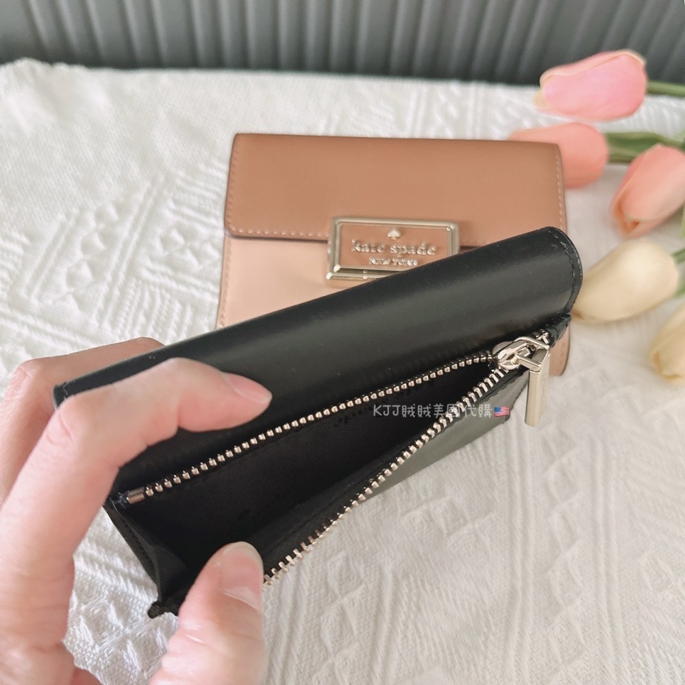 【Kate spade】KS 鐵牌 中夾 皮夾 包包-細節圖5