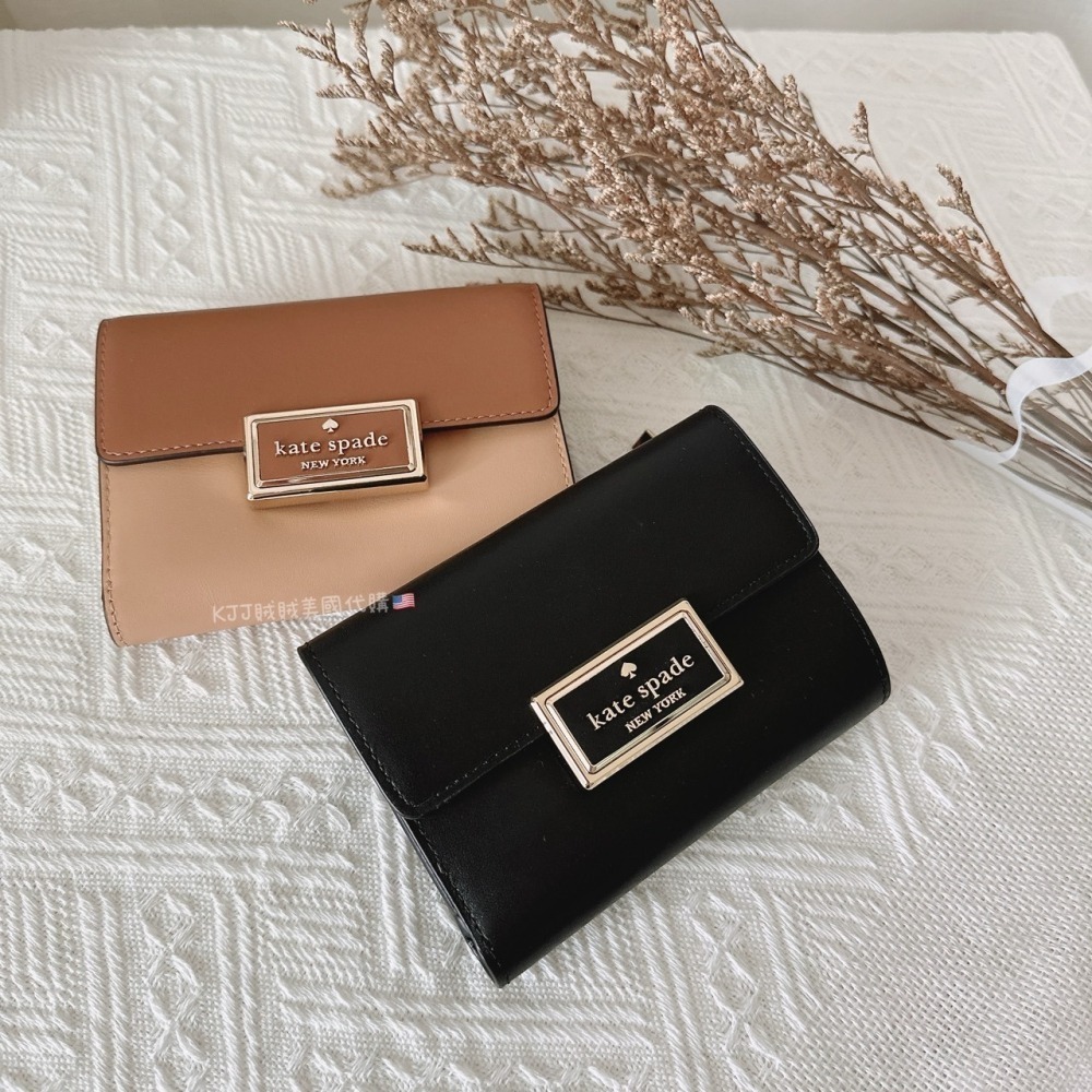 【Kate spade】KS 鐵牌 中夾 皮夾 包包-細節圖6