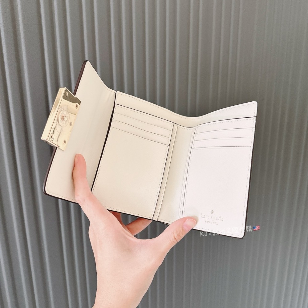 【Kate spade】KS 鐵牌 中夾 皮夾 包包-細節圖2