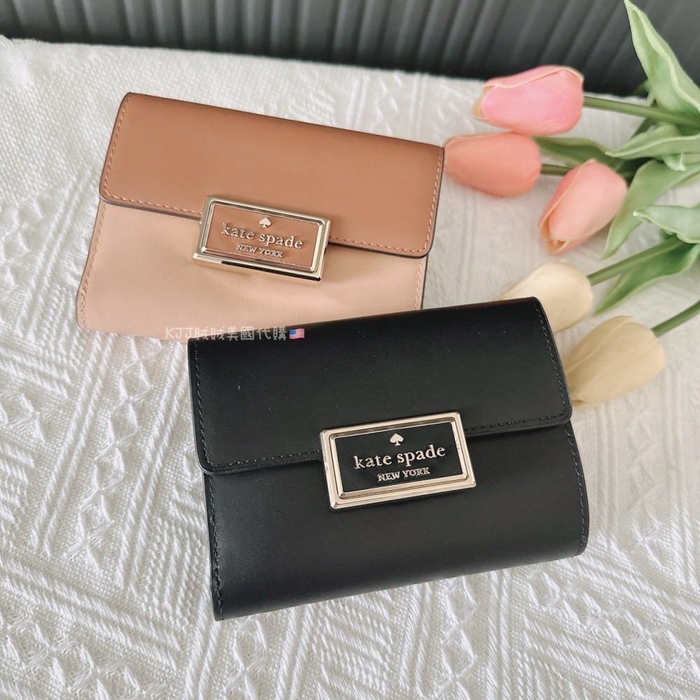 【Kate spade】KS 鐵牌 中夾 皮夾 包包-細節圖4