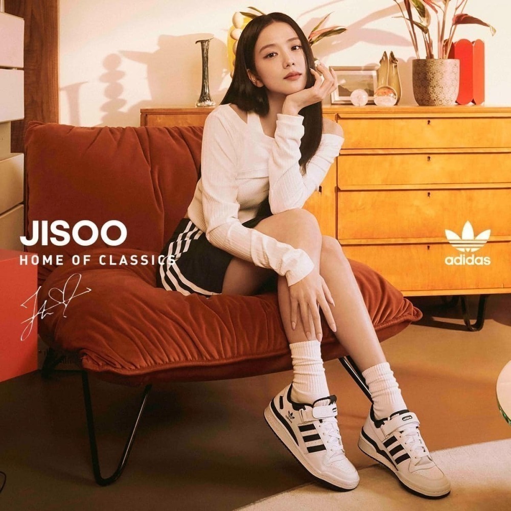 【Adidas】愛迪達 聯名 Jisoo黑白 鞋子 US10.5-細節圖2