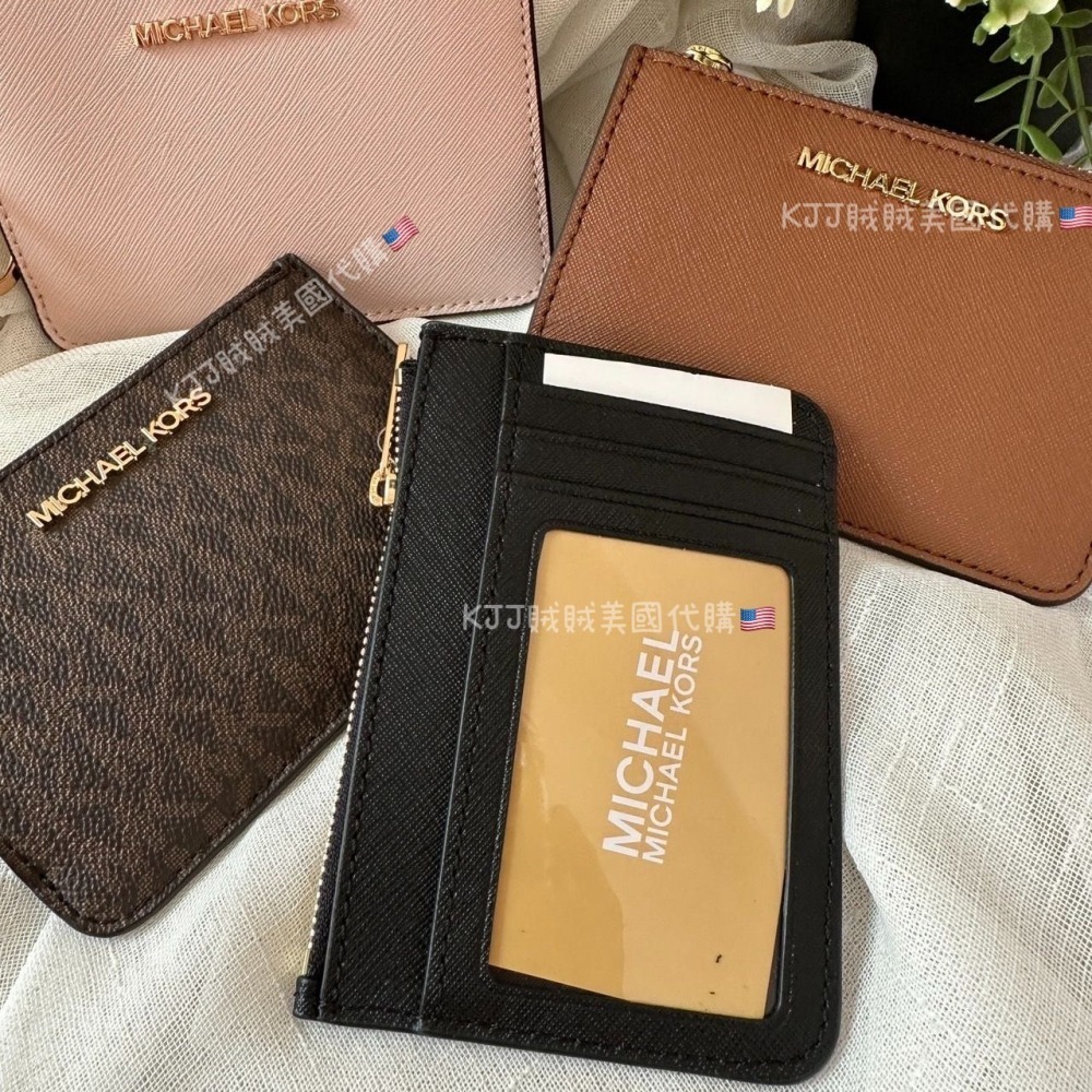 【MICHAEL KORS】MK 防刮 老花 扁扁 零錢包 包包-細節圖2