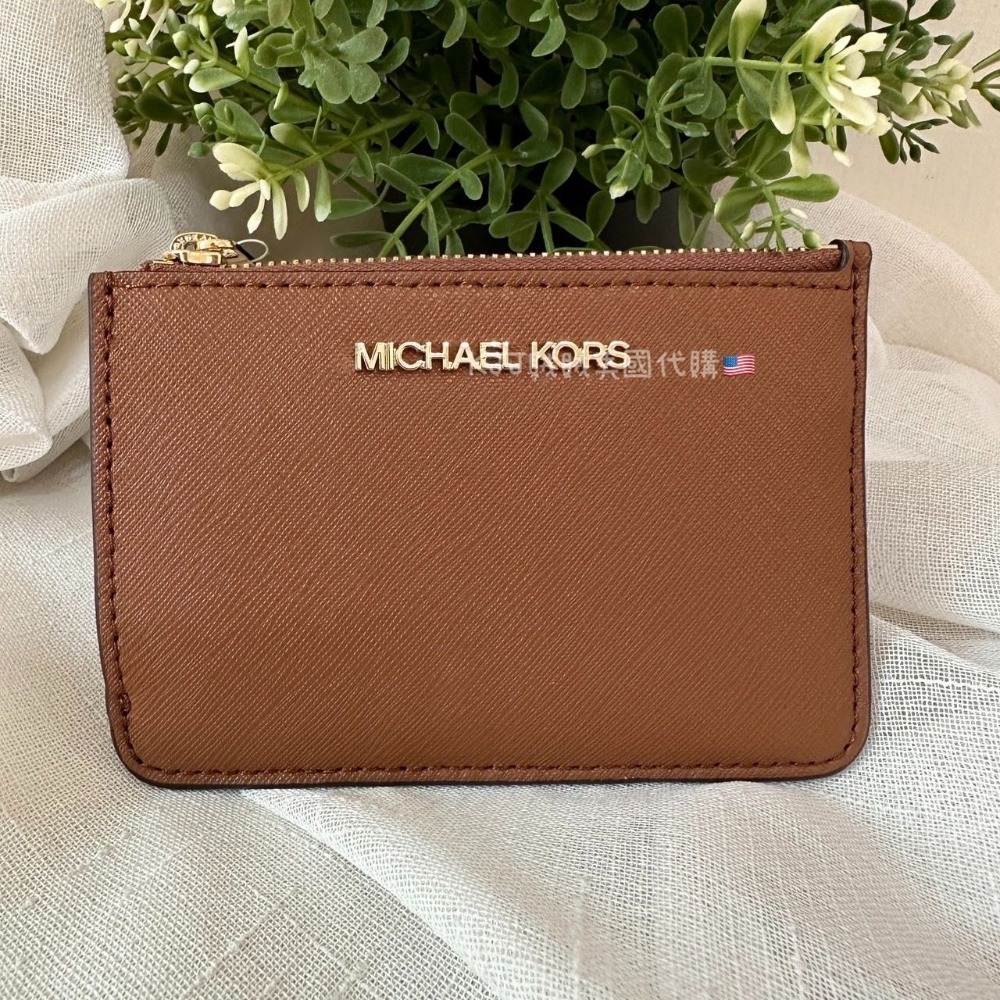 【MICHAEL KORS】MK 防刮 老花 扁扁 零錢包 包包-規格圖2