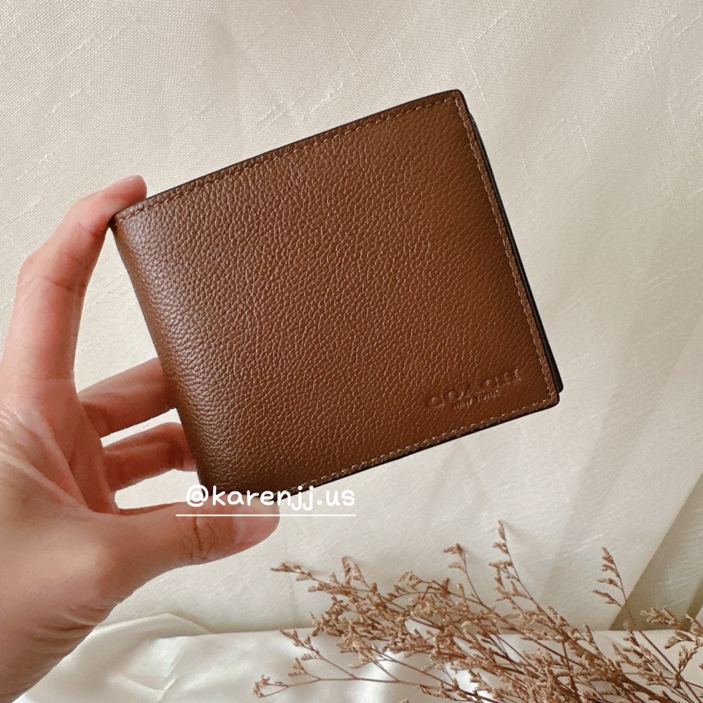 【Coach】男生 防刮/荔枝皮 短夾 皮夾 薄款/厚款 附證件夾包包-細節圖10