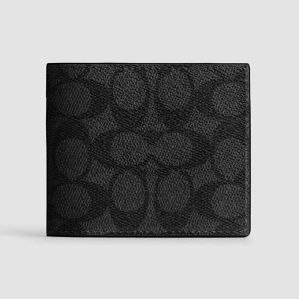 【Coach】男生 防刮/荔枝皮 短夾 皮夾 薄款/厚款 附證件夾包包-規格圖11