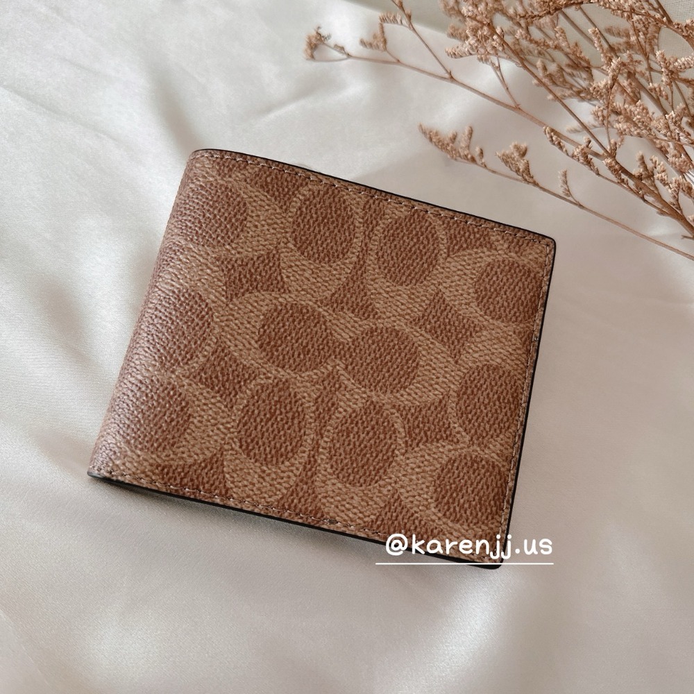 【Coach】男生 防刮/荔枝皮 短夾 皮夾 薄款/厚款 附證件夾包包-規格圖11