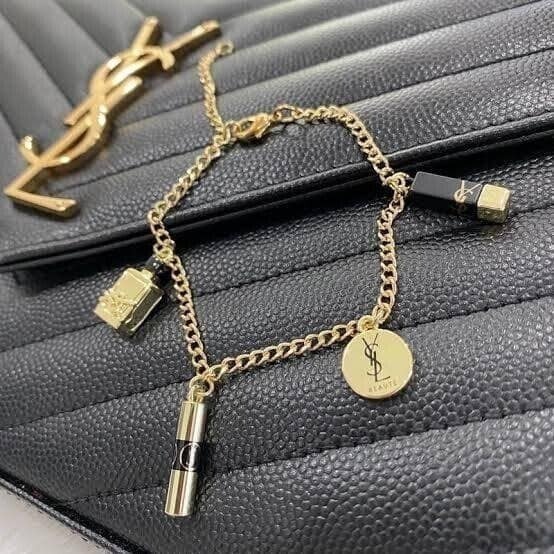 【YSL】美妝 專櫃 VIP 生日禮 吊飾 手鍊 飾品-細節圖2
