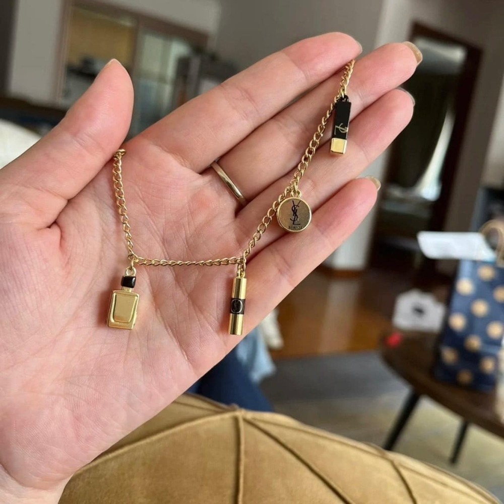 【YSL】美妝 專櫃 VIP 生日禮 吊飾 手鍊 飾品-細節圖4