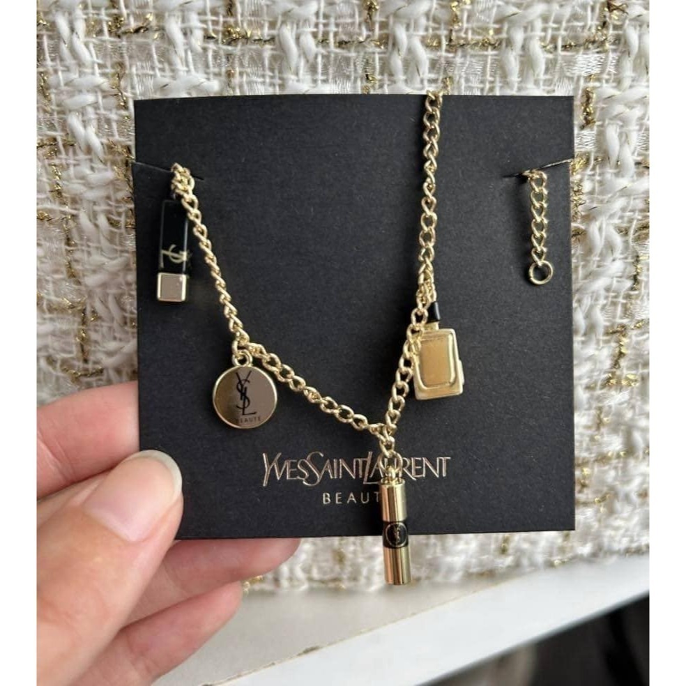 【YSL】美妝 專櫃 VIP 生日禮 吊飾 手鍊 飾品-細節圖5