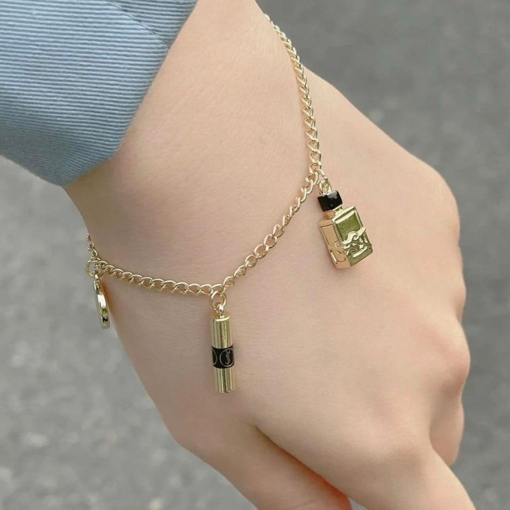【YSL】美妝 專櫃 VIP 生日禮 吊飾 手鍊 飾品-細節圖6