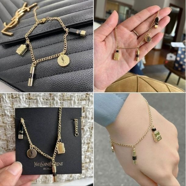 【YSL】美妝 專櫃 VIP 生日禮 吊飾 手鍊 飾品-細節圖7
