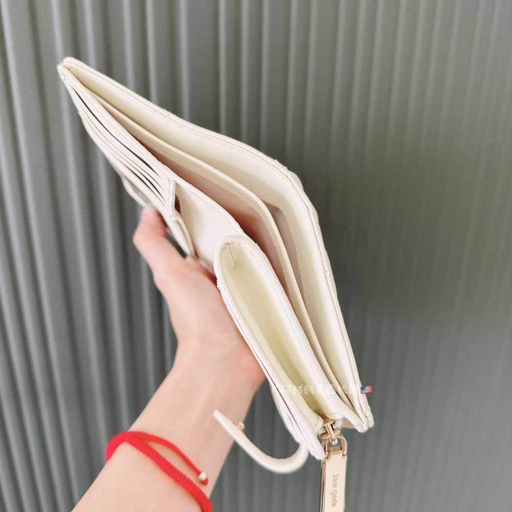 【Kate spade】KS carey 小香風 中夾 皮夾-細節圖5