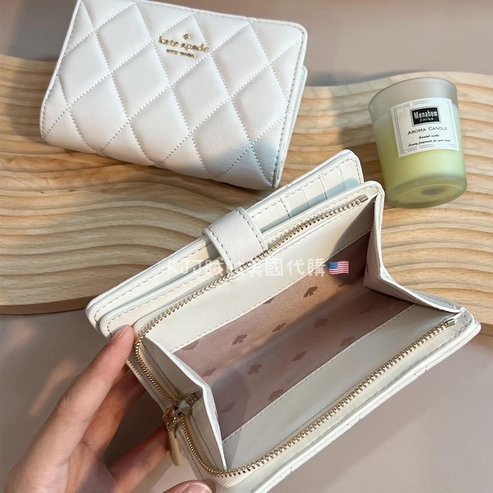 【Kate spade】KS carey 小香風 中夾 皮夾-細節圖6