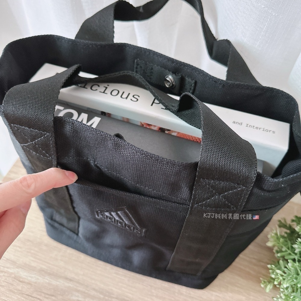 【愛迪達】 厚帆布/燈芯絨 斜背 小托特 包包-細節圖7