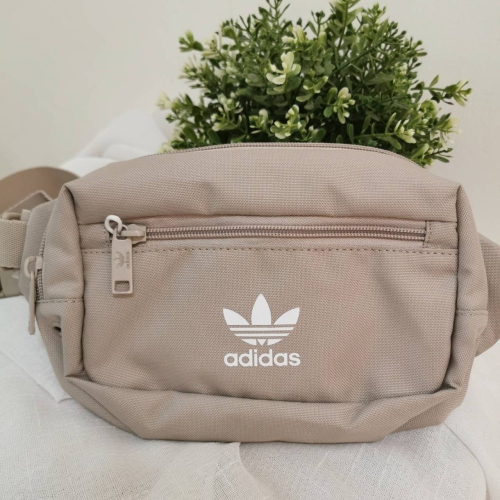 【Adidas】愛迪達 帆布 三葉草 胸包 腰包 包包