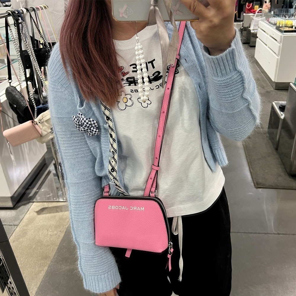 【Marc Jacobs】MJ 荔枝皮 貝殼包 斜背 包包-細節圖5