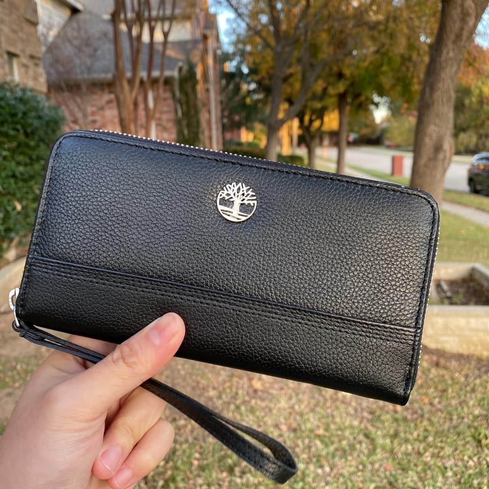 【Timberland】男女適用 荔紋 牛皮 多卡夾 腕帶 手拿包/上翻 暗扣 長夾 皮夾 包包-規格圖4