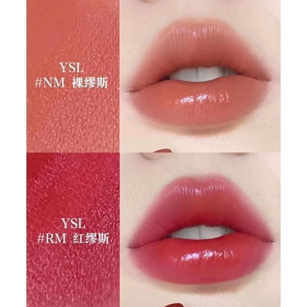 【YSL】奢華緞面唇膏 1.3g中樣#NM 裸繆斯 / #RM 赤烈繆思-細節圖2