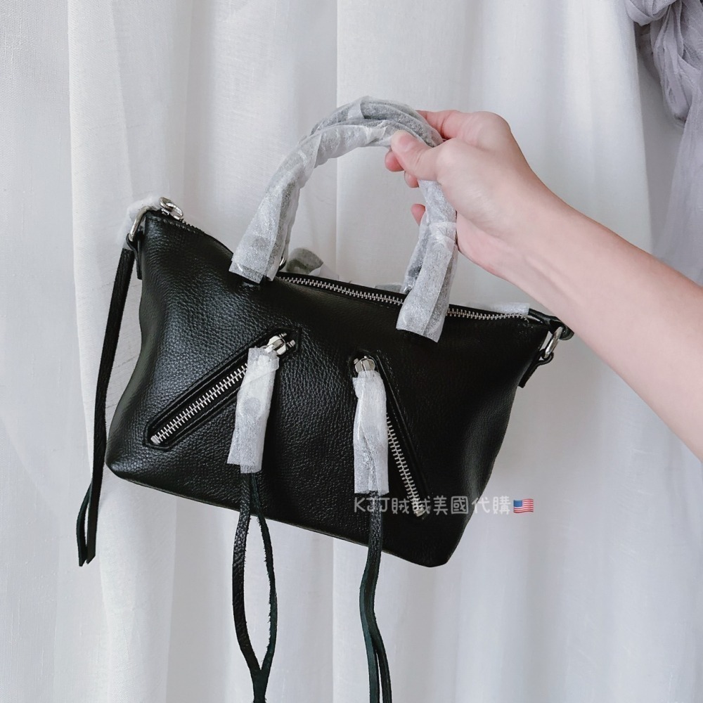 【Rebecca minkoff】 小機車包 手提 肩背 斜背 側背 黑 包包-細節圖6