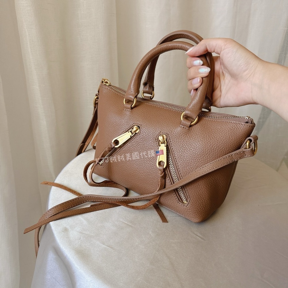 【Rebecca minkoff】 小機車包 手提 肩背 斜背 側背 黑 包包-細節圖8