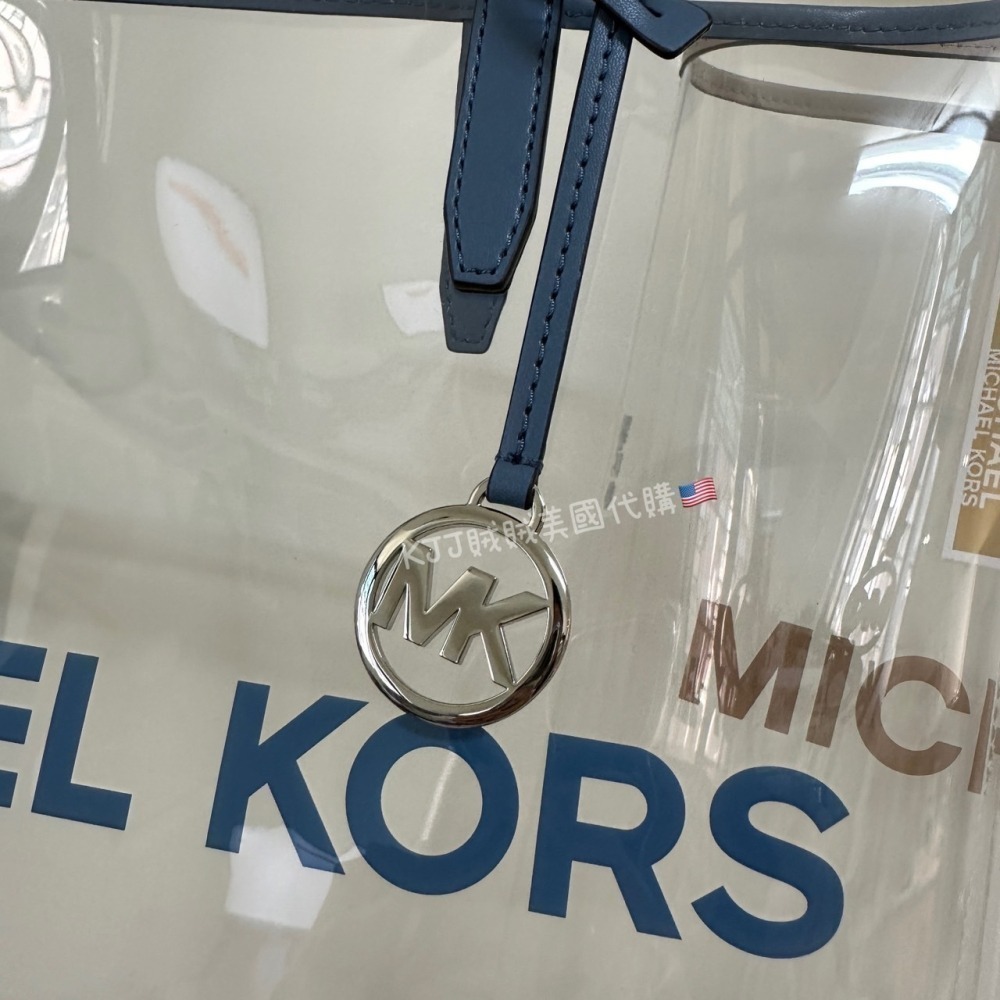 【MICHAEL KORS】MK 透明 托特包 沙灘包 包包-細節圖7