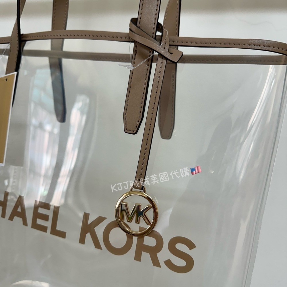 【MICHAEL KORS】MK 透明 托特包 沙灘包 包包-細節圖9