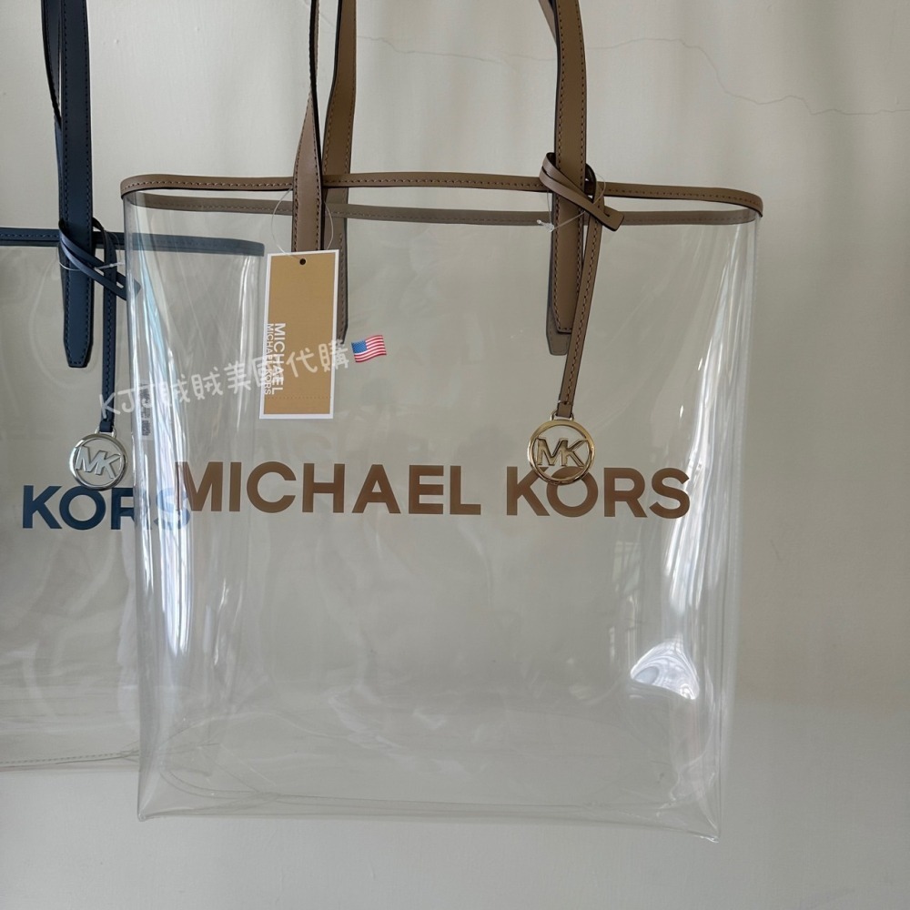 【MICHAEL KORS】MK 透明 托特包 沙灘包 包包-細節圖6