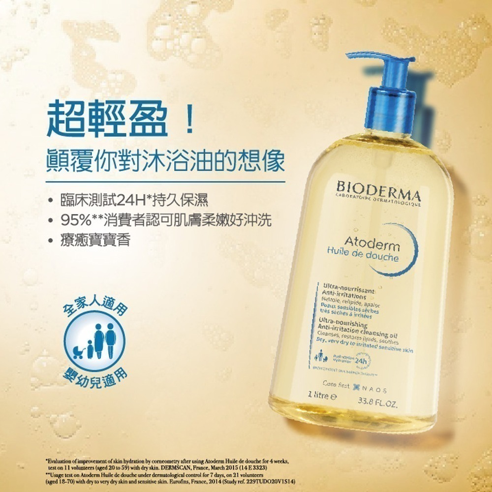 【BIODERMA】舒益輕沐浴油1000ml-細節圖2