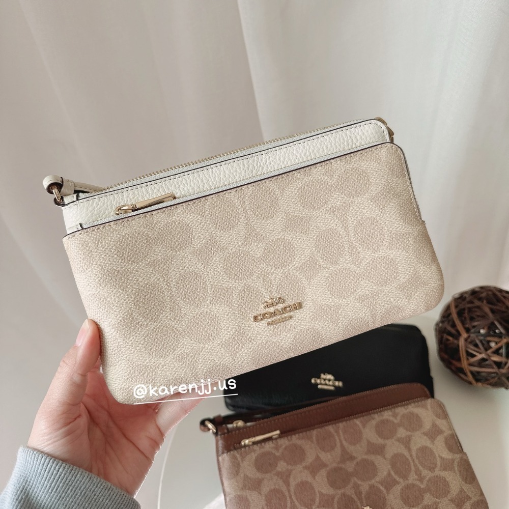 【Coach】 單層/雙層 防刮 萬用百搭 大手拿 錢包 包包-規格圖9