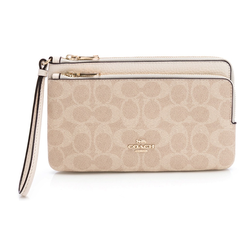 【Coach】 雙層 防刮 萬用百搭 大手拿 錢包 包包-規格圖5