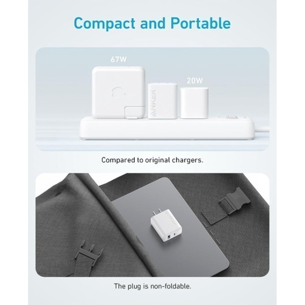 iPhone 15/16適用【Anker】Type-C USB 充電器2件組 內含 ✨兩個充電頭+兩條充電線 黑色/白-細節圖8