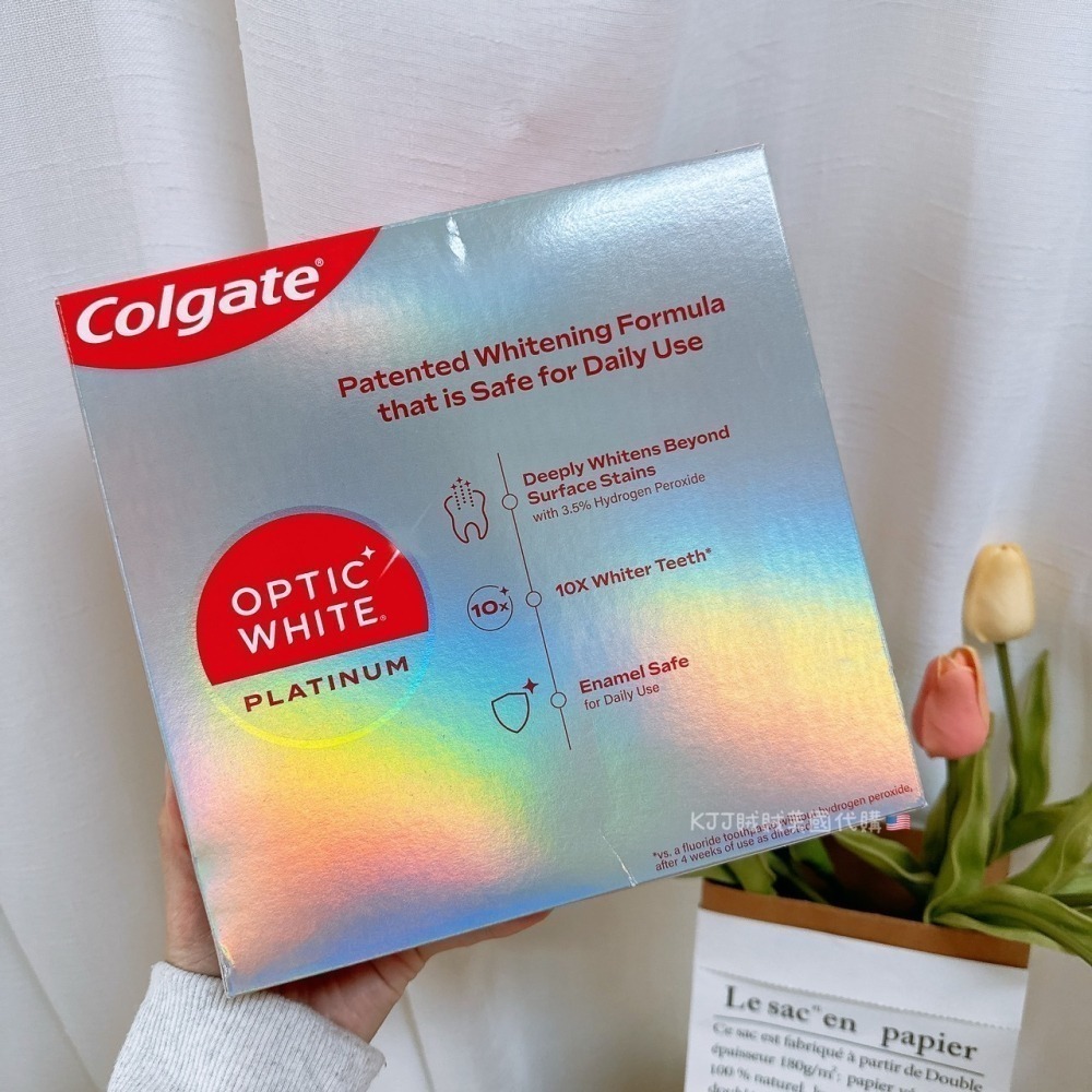 【Colgate】高露潔 Optic White Platinum 牙膏效2027/02-細節圖3